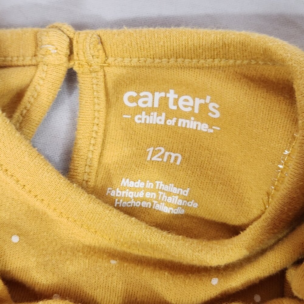 Bundle Carter's Clothes 12 Month One Piece Sparkly Jumpsuit Leggings Bodysuit - Picture 6 of 6